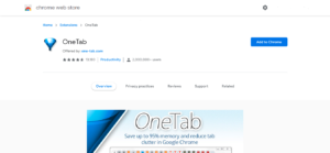 best free chrome extensions onetab