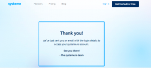 how to create a free landing page systeme1