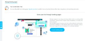 sell via email landing pages