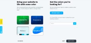 create a free website for your business color